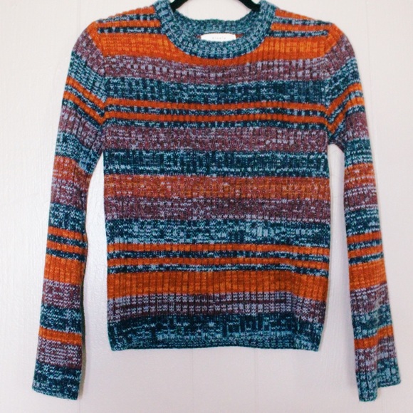 •ELODIE• Striped Rustic Sweater - Picture 3 of 4